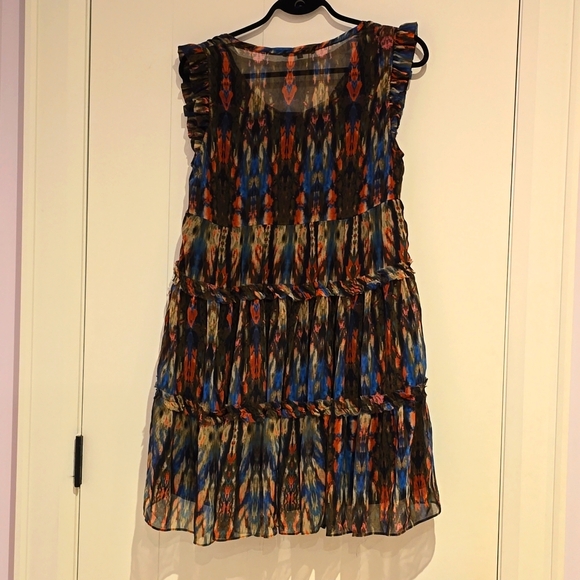 Sandro Ruffle Mini Dress Size 2 - Picture 6 of 9